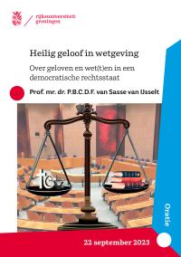 cover page inaugural lecture Paul van Sasse van IJsselt
