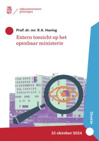 Cover inaugural lecture Rolf Hoving