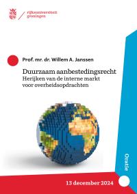 cover inaugural lecture Willem Janssen