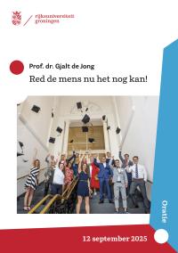 Cover inaugural lecture Gjalt de Jong